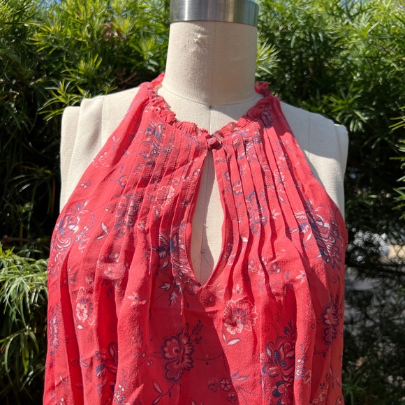 Joie dress color Strawberry, 100% silk - Picture 6 of 11